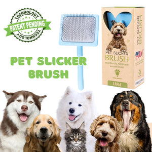 Flat Slicker Brush - Baby Blue - Large