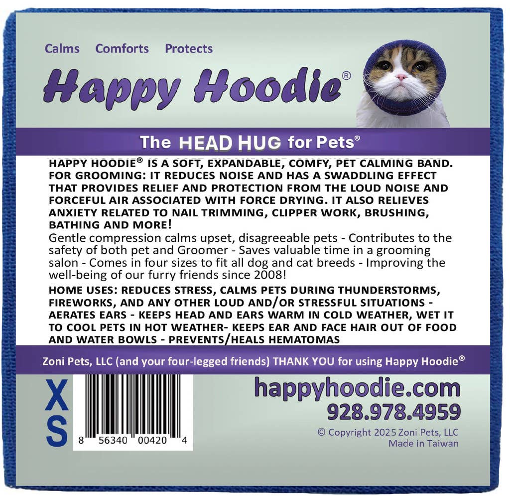 Happy Hoodie XS Blue