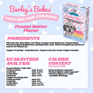 Barley's Bakes Peanut Butter Cupcake Mix for Dogs