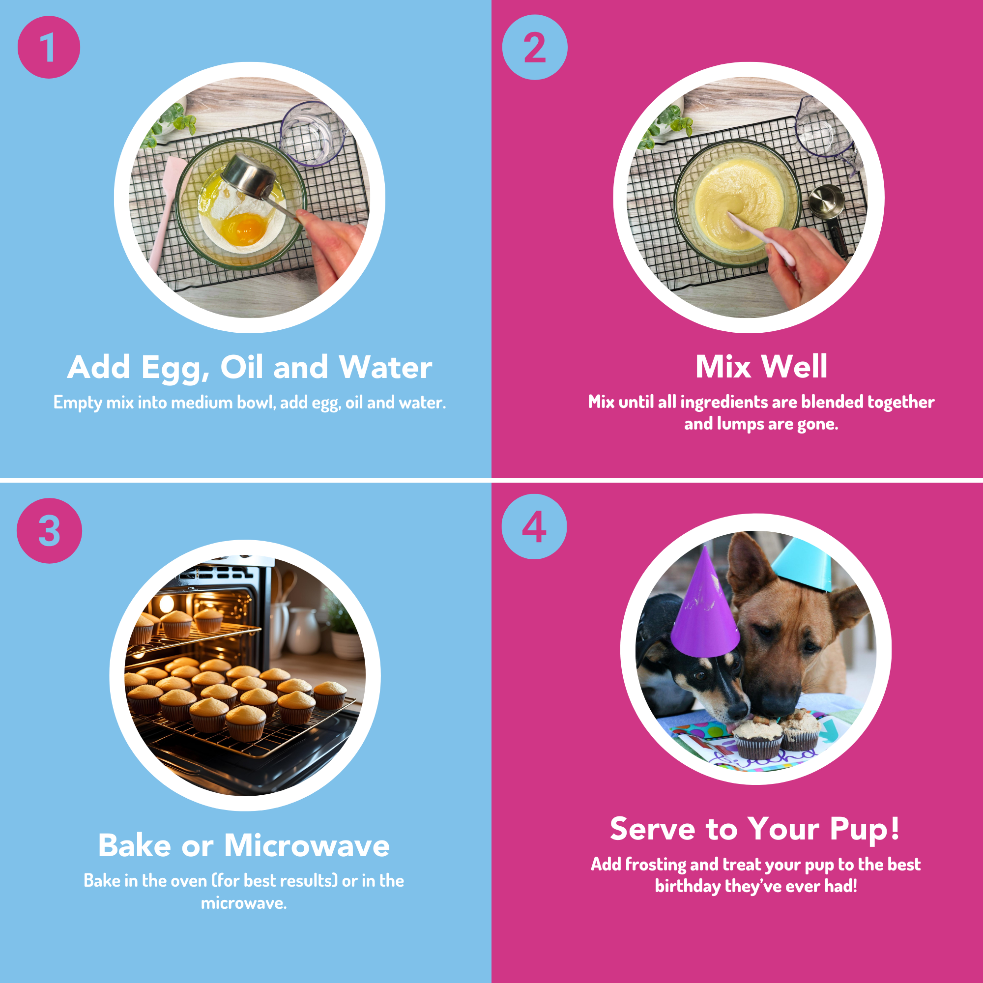 Puppy Cake - Dog Birthday Cake Mixes with Icing