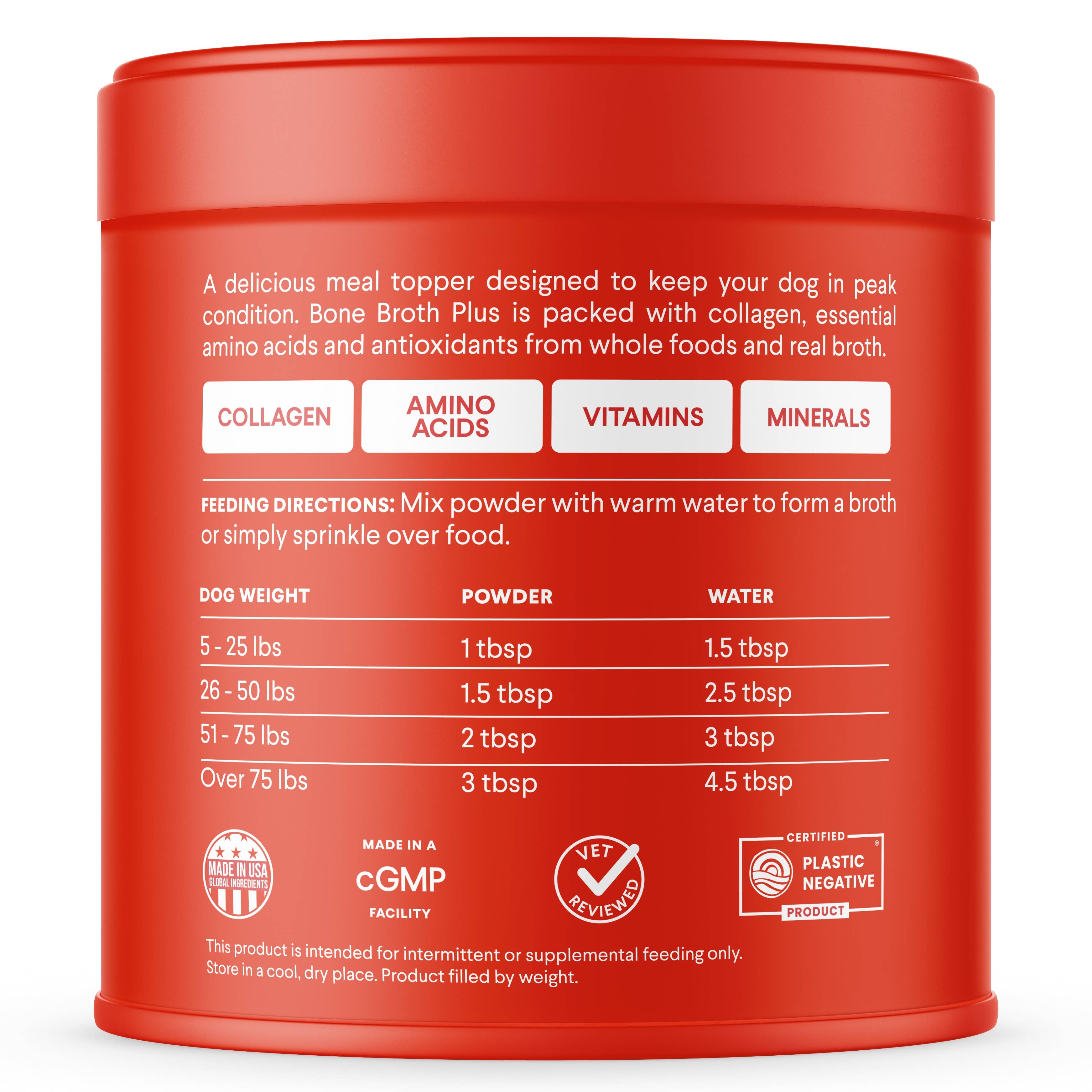 Bone Broth Plus - Powdered Meal Topper