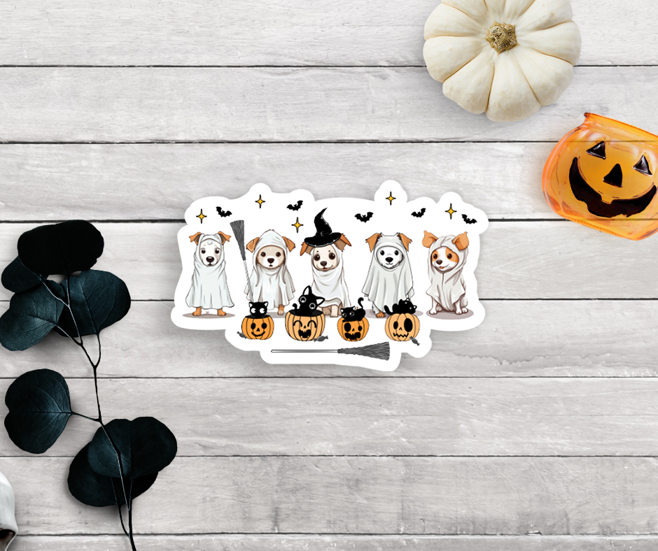 Spooky Dogs Vinyl Sticker