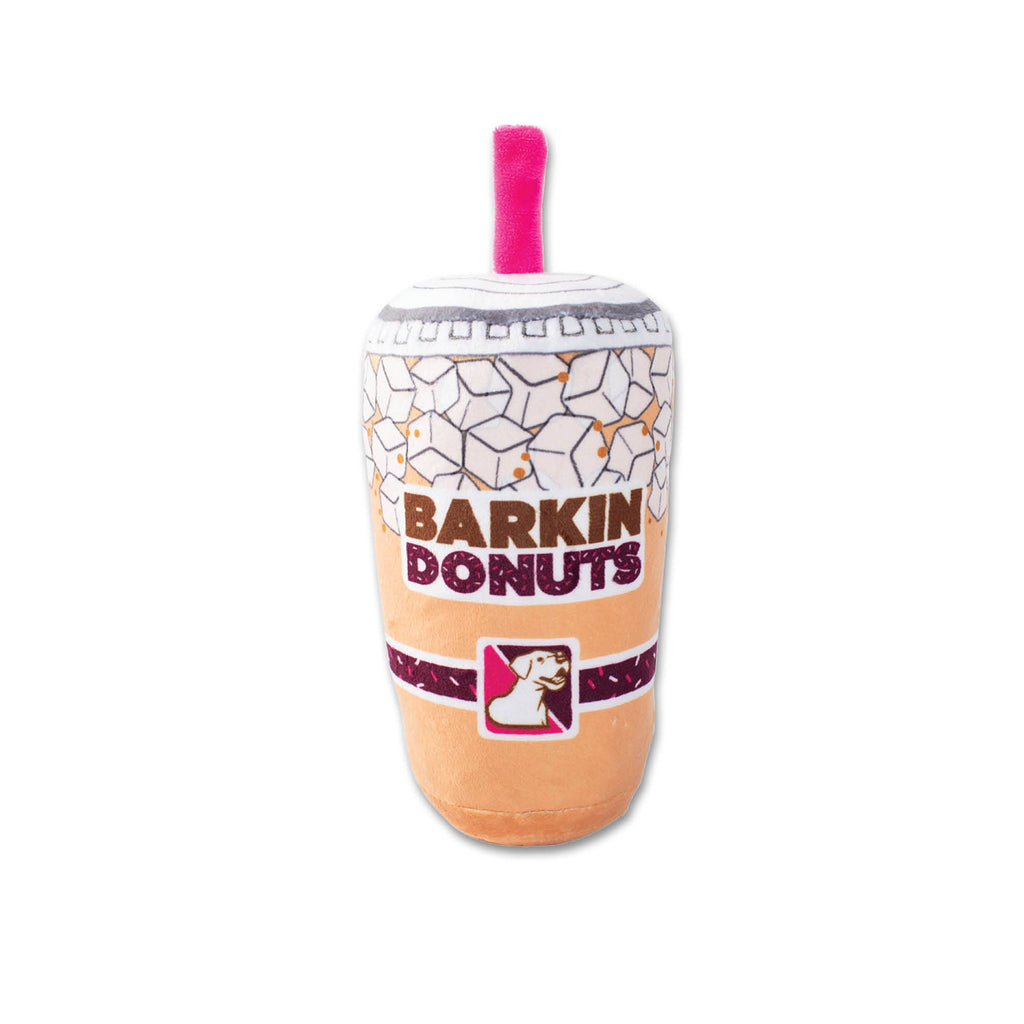Barkin Donuts Iced Coffee Plush Dog Toy