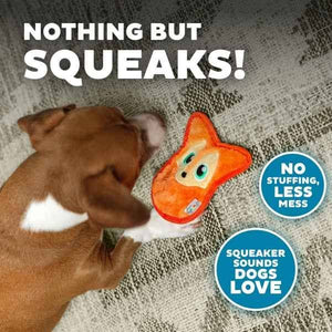 Outward Hound Durablez Fox Plush Dog Toy Orange XS