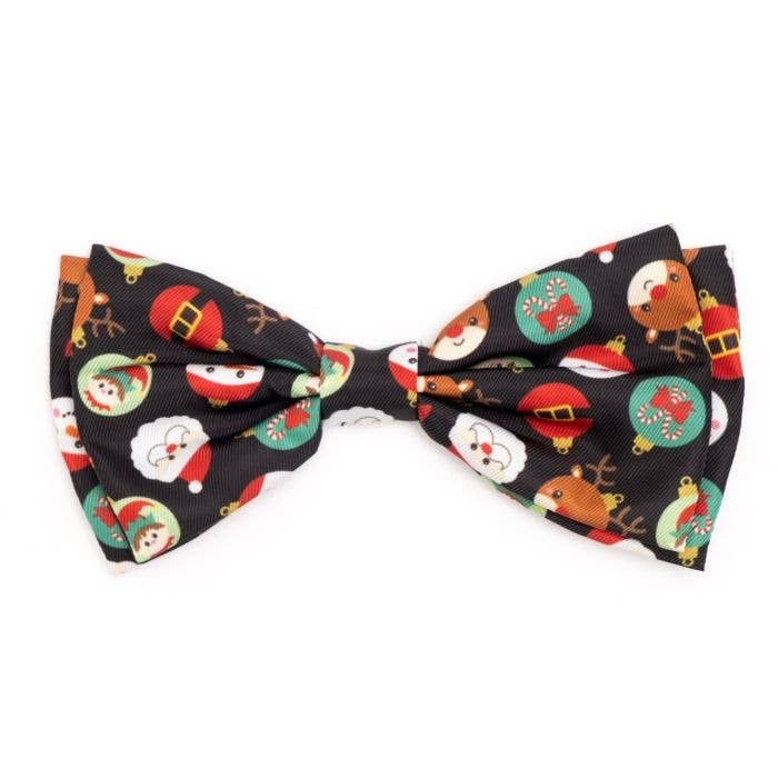 Deck the Halls Bow Tie: Black