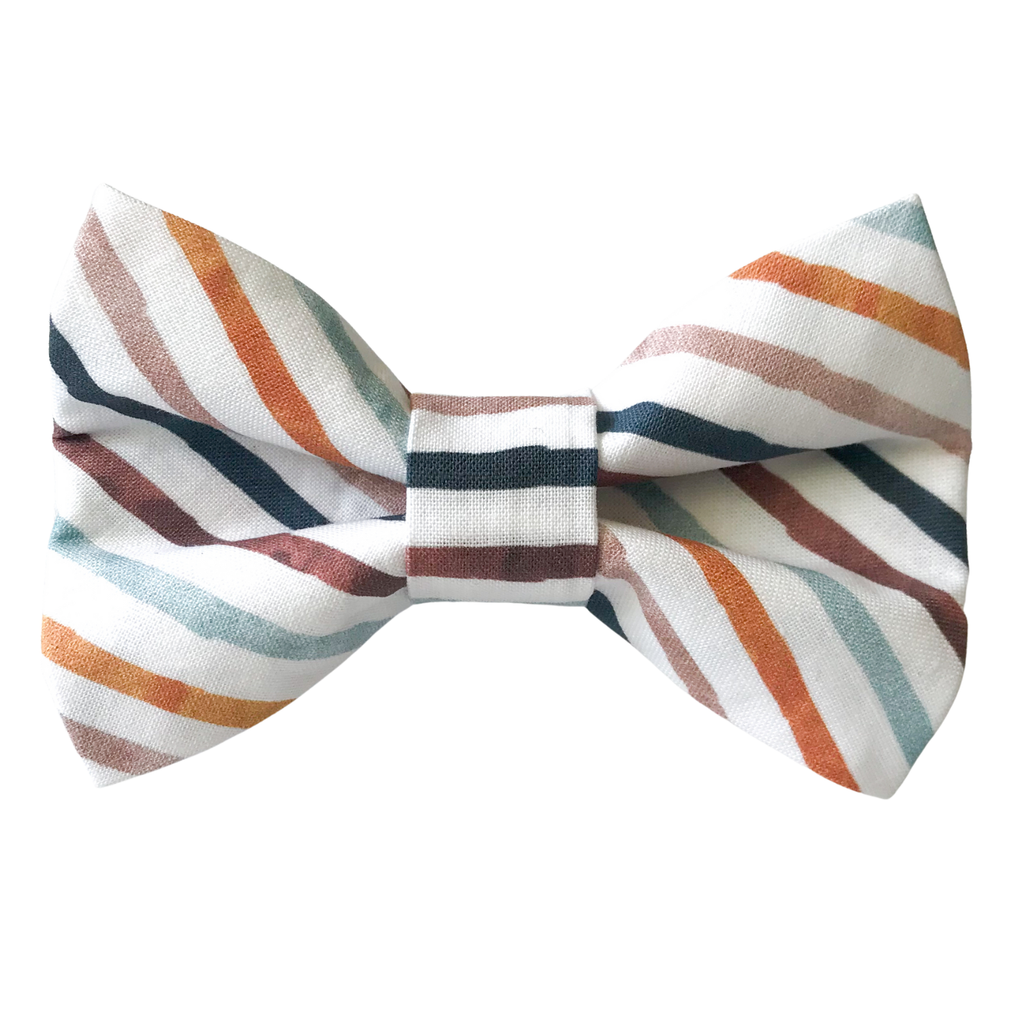 Watercolor Stripe Pet Bowtie