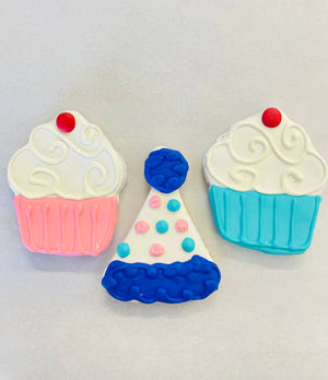 Happy Birthday Fido!: Birthday Cake Cookie Blue