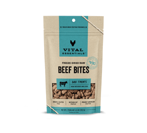 Vital Essentials Beef Bites FD Dog Treats 2.5 oz