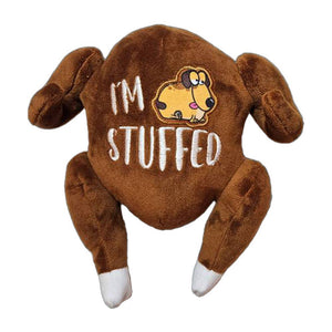 I'm Stuffed Turkey Dog Toy