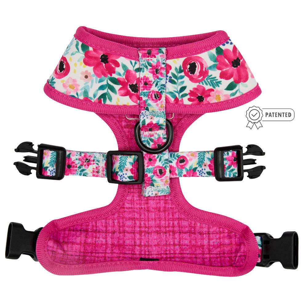 Dog Reversible Harness - Floral Frenzy: Large