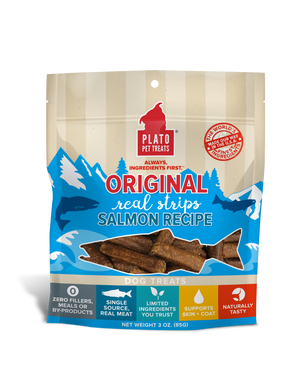 Plato Original Real Strips Salmon 3oz