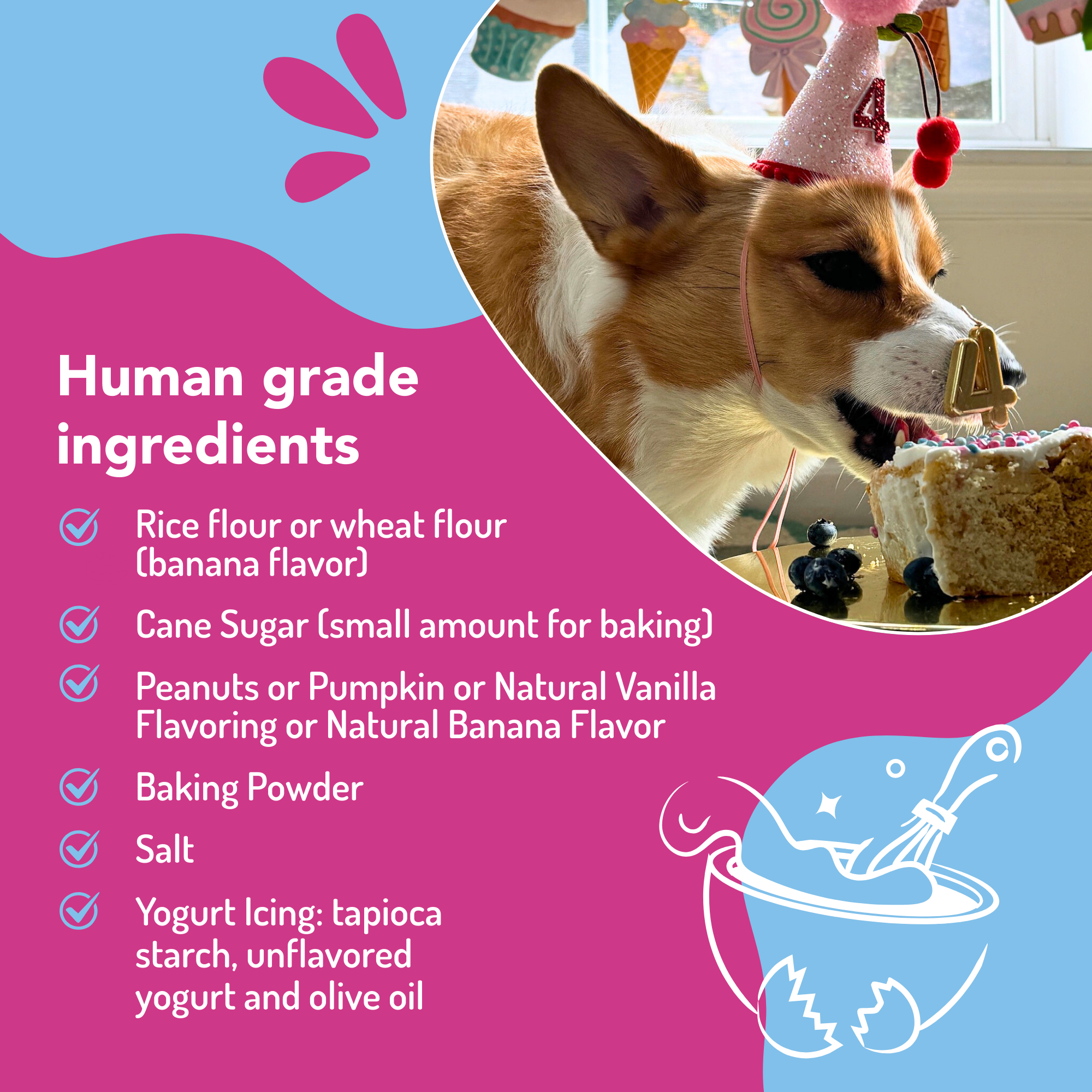 Puppy Cake - Dog Birthday Cake Mixes with Icing