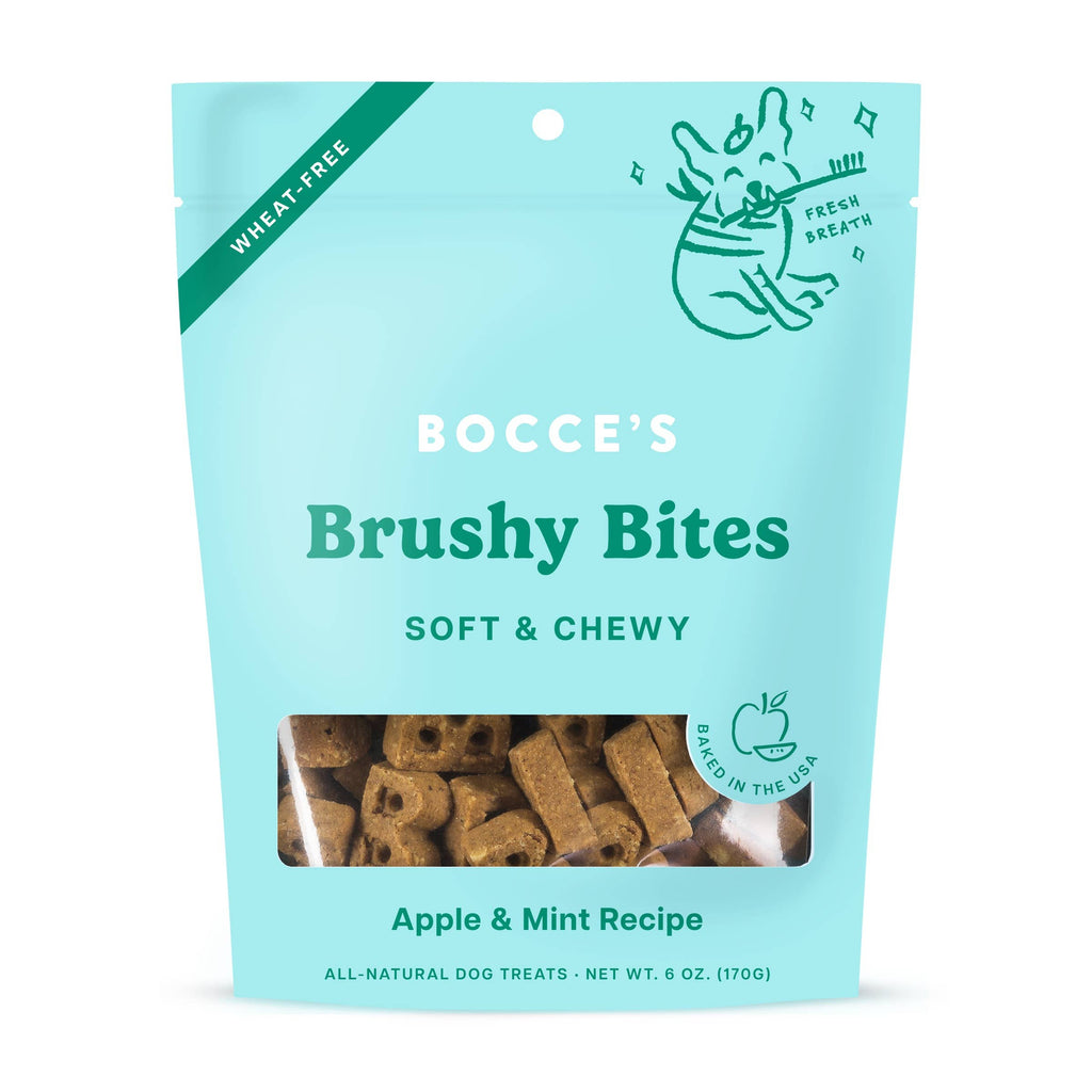 Bocce's Bakery Dailies Brushy Bites Soft & Chewy Treats 6oz