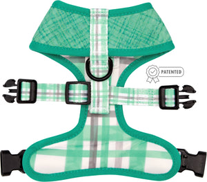 Wag Your Teal Dog Reversible Harness