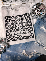 Not Antisocial, Just prefer Dogs Colorblast Tee