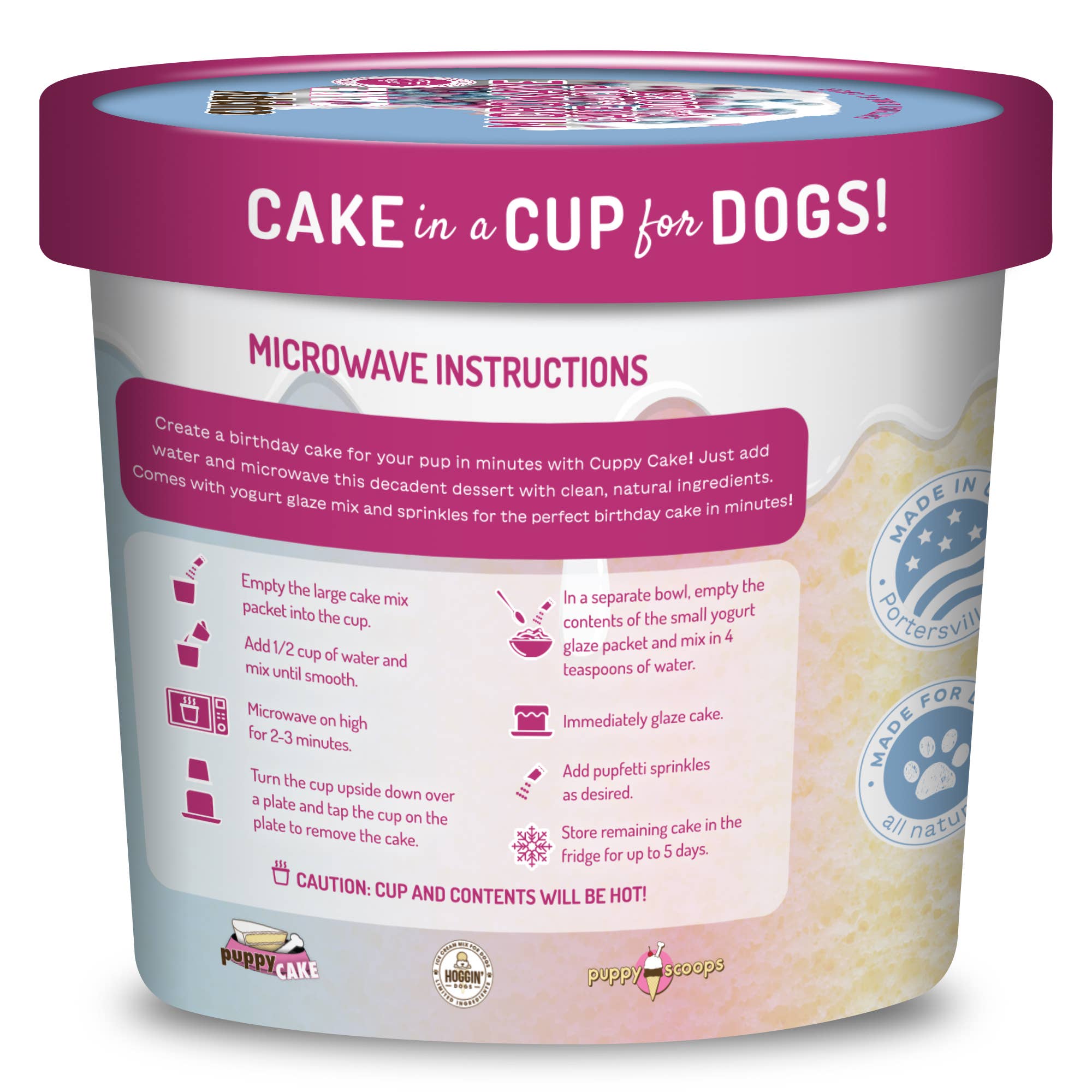 Cuppy Cake - Microwave Dog Birthday Cake in A Cup