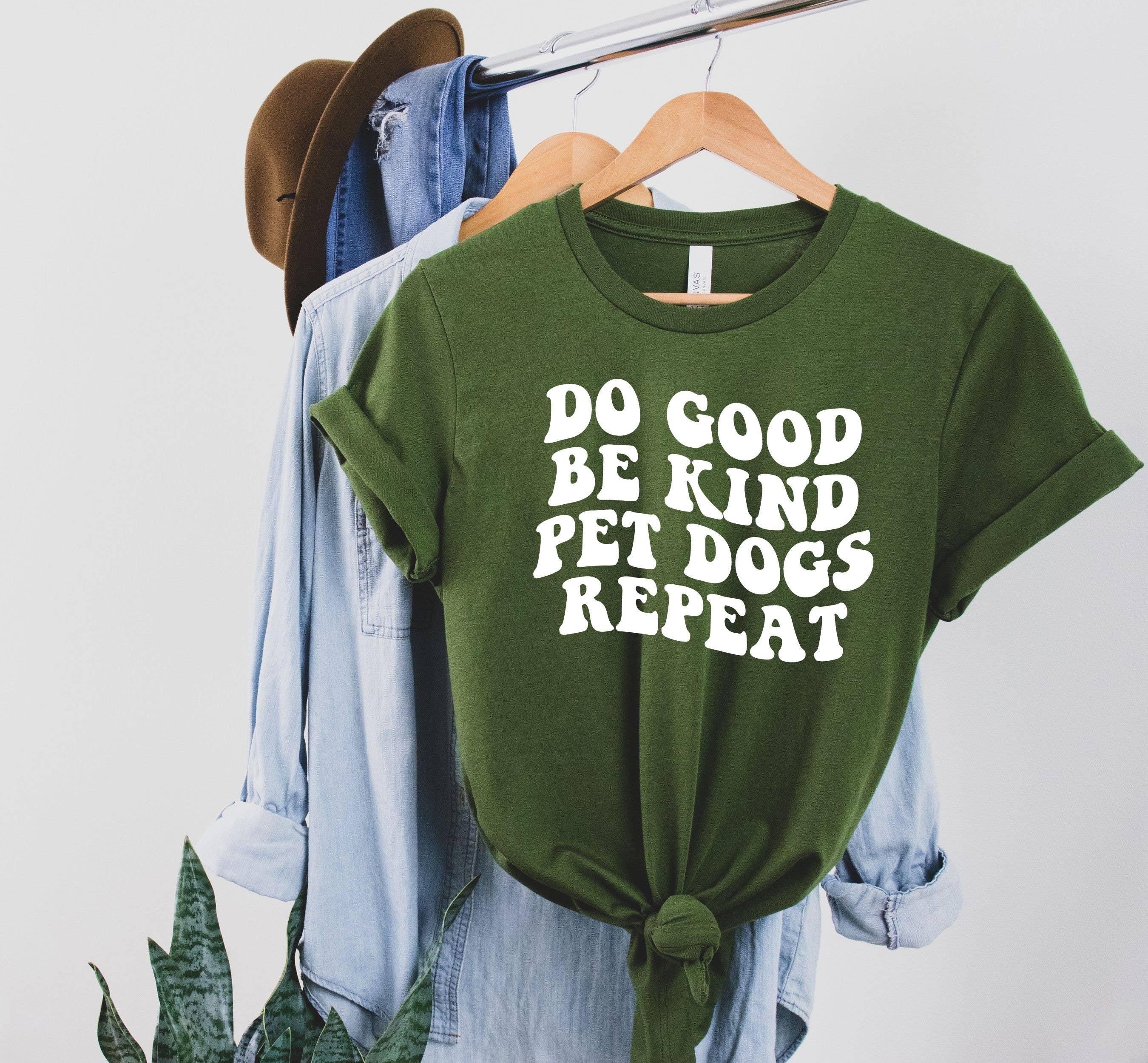 Do Good Be Kind Pet Dogs Repeat Dog Lover Tee