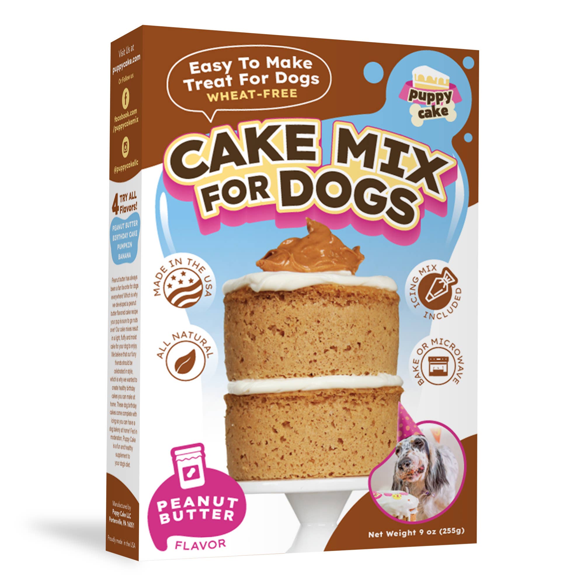 Puppy Cake - Dog Birthday Cake Mixes with Icing