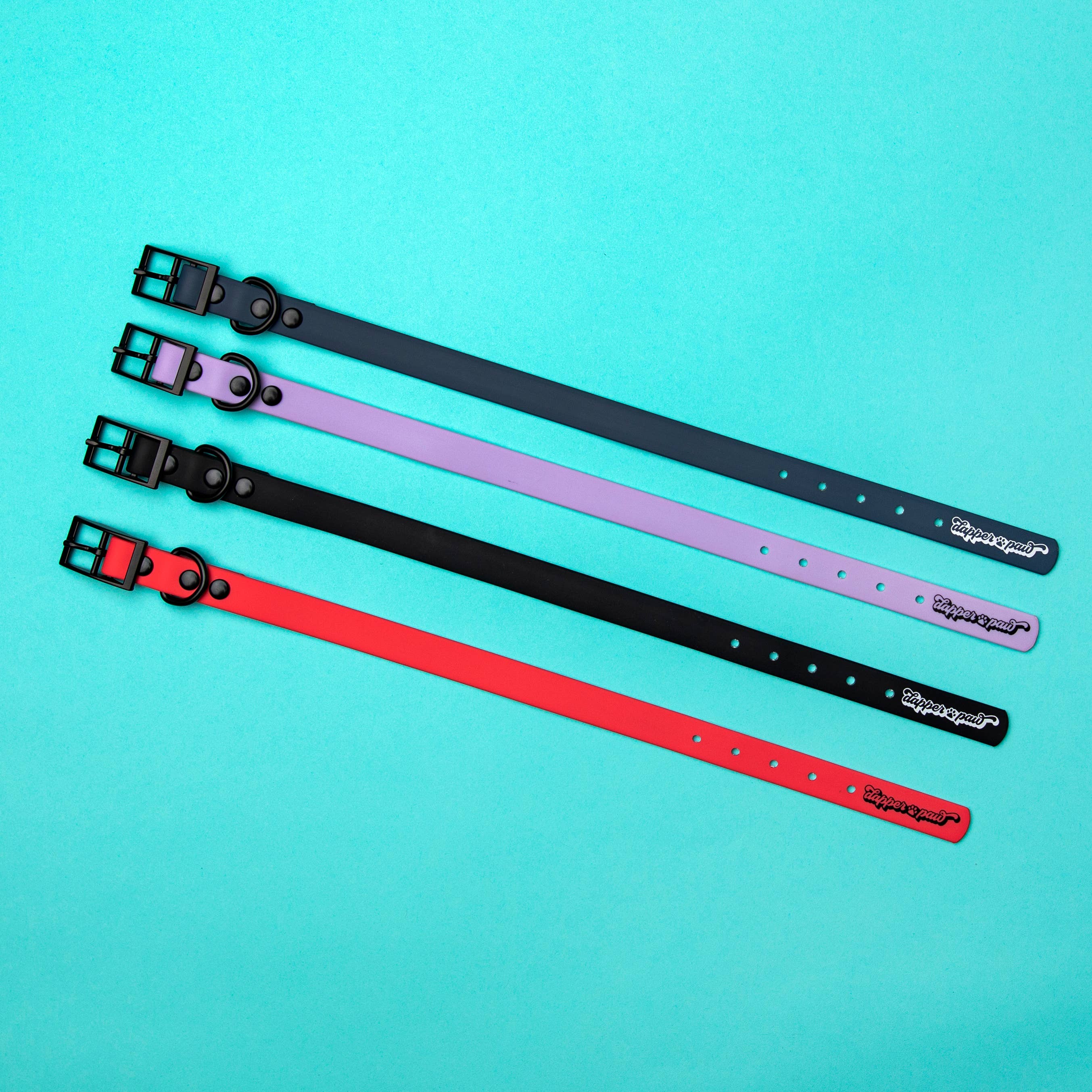 Waterproof PVC Dog Collar - Pink Pow