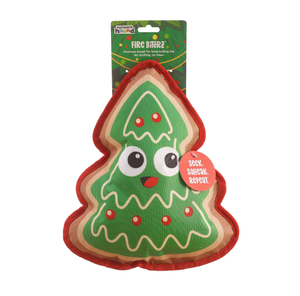 Outward Hound Fire Biterz Christmas Tree Cookie Dog Chew Toy