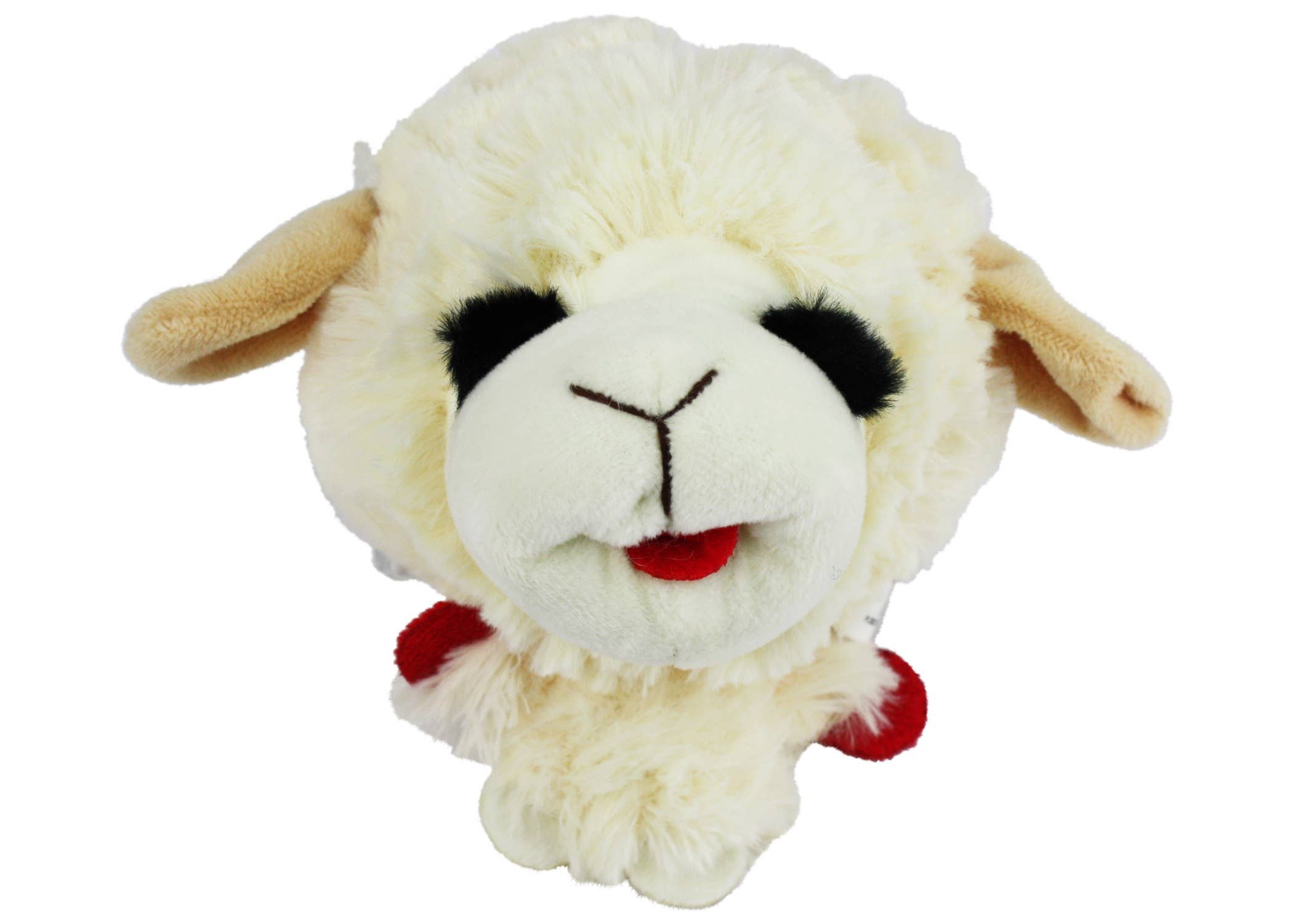 Multipet Lamb Chop Knobby Noggins Plush Dog Toy 5"