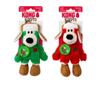 KONG Holiday Wild Knots Bear Dog Toy Assorted Sm/Md