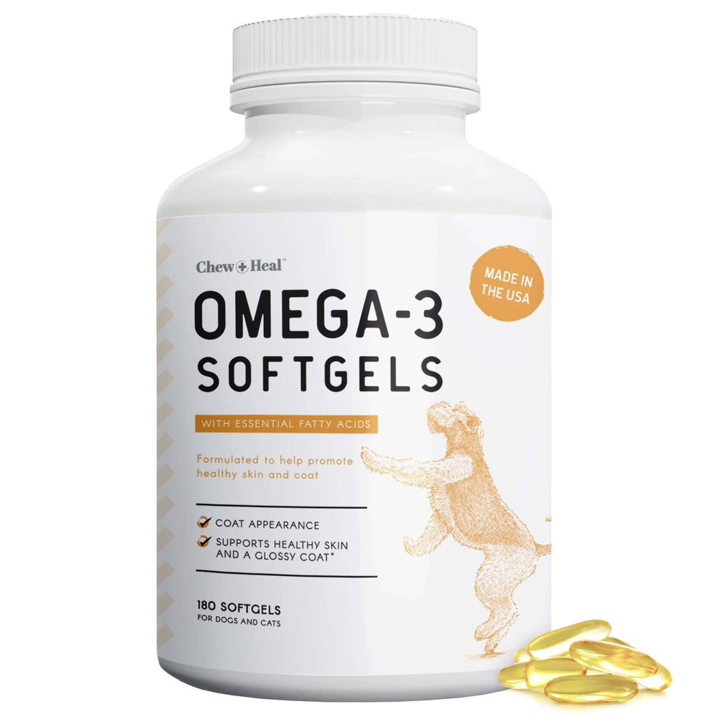 Omega-3 Softgels Made With Wild-Caught Fish - 180 Capsules