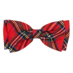 Red Plaid III Bow Tie: Red