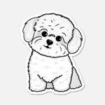 Diggory, The Bichon Frisé - Dog Sticker