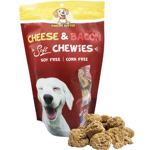 Bacon & Cheese Soft Chewy Dog Treats: 8oz