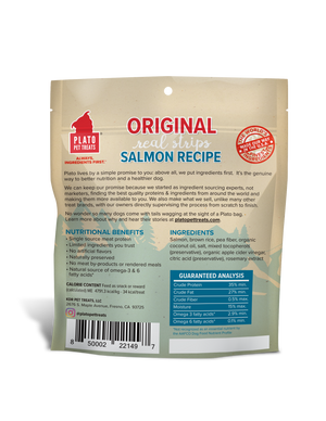 Plato Original Real Strips Salmon 3oz