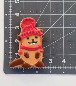 Fall Aboard!: Bougie Beaver Cookie 4"