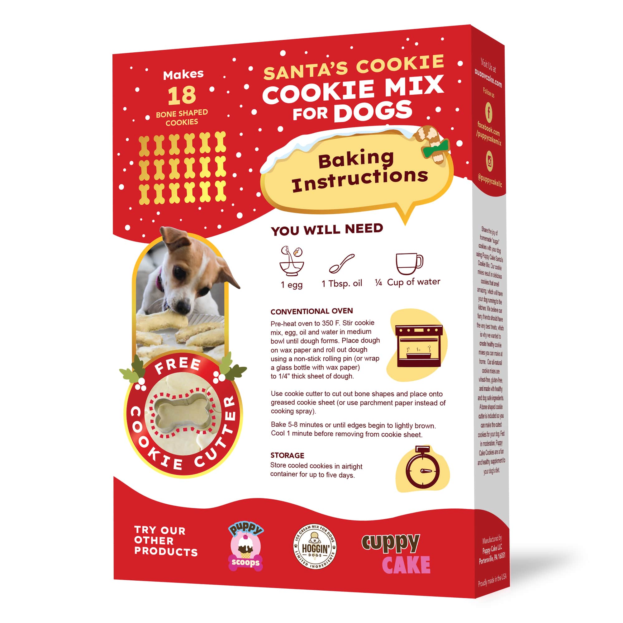 Puppy Cake Cookie Mix - Santa's Cookie (Wheat-free)