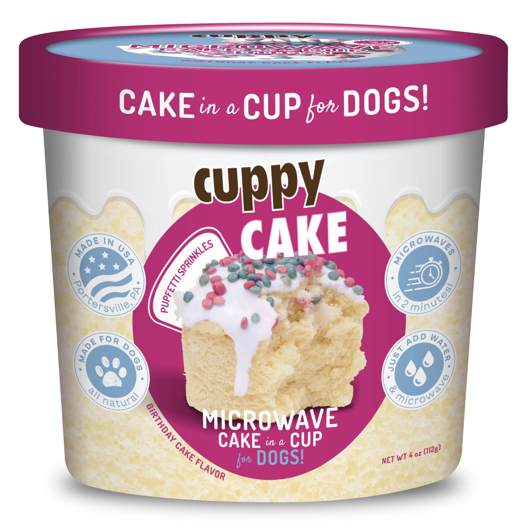 Cuppy Cake - Microwave Dog Birthday Cake in A Cup