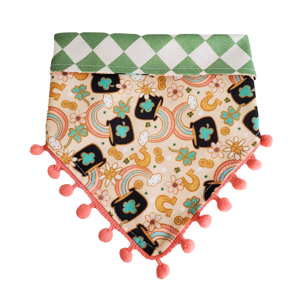 Pot of Gold - Reversible Dog Collar Bandana