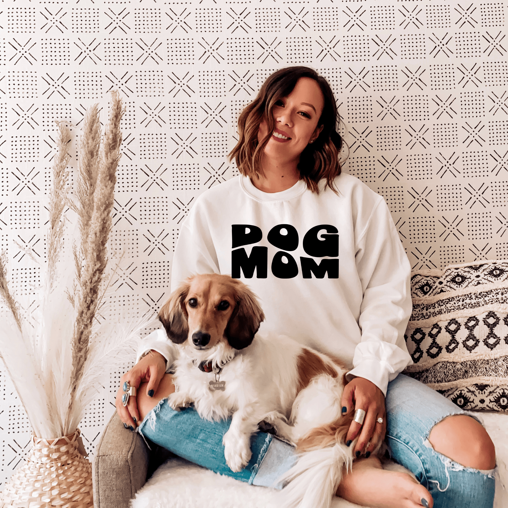 Dog Mom Pullover Sweater