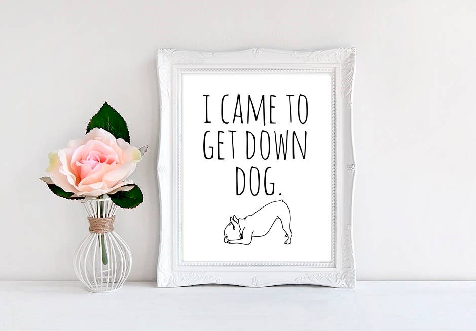 I Came To Get Down Dog Print