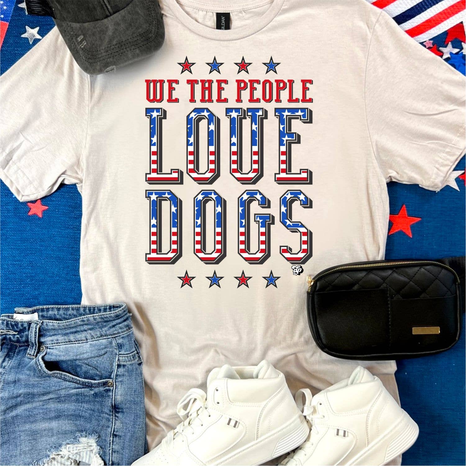 We the People Love Dogs Tee