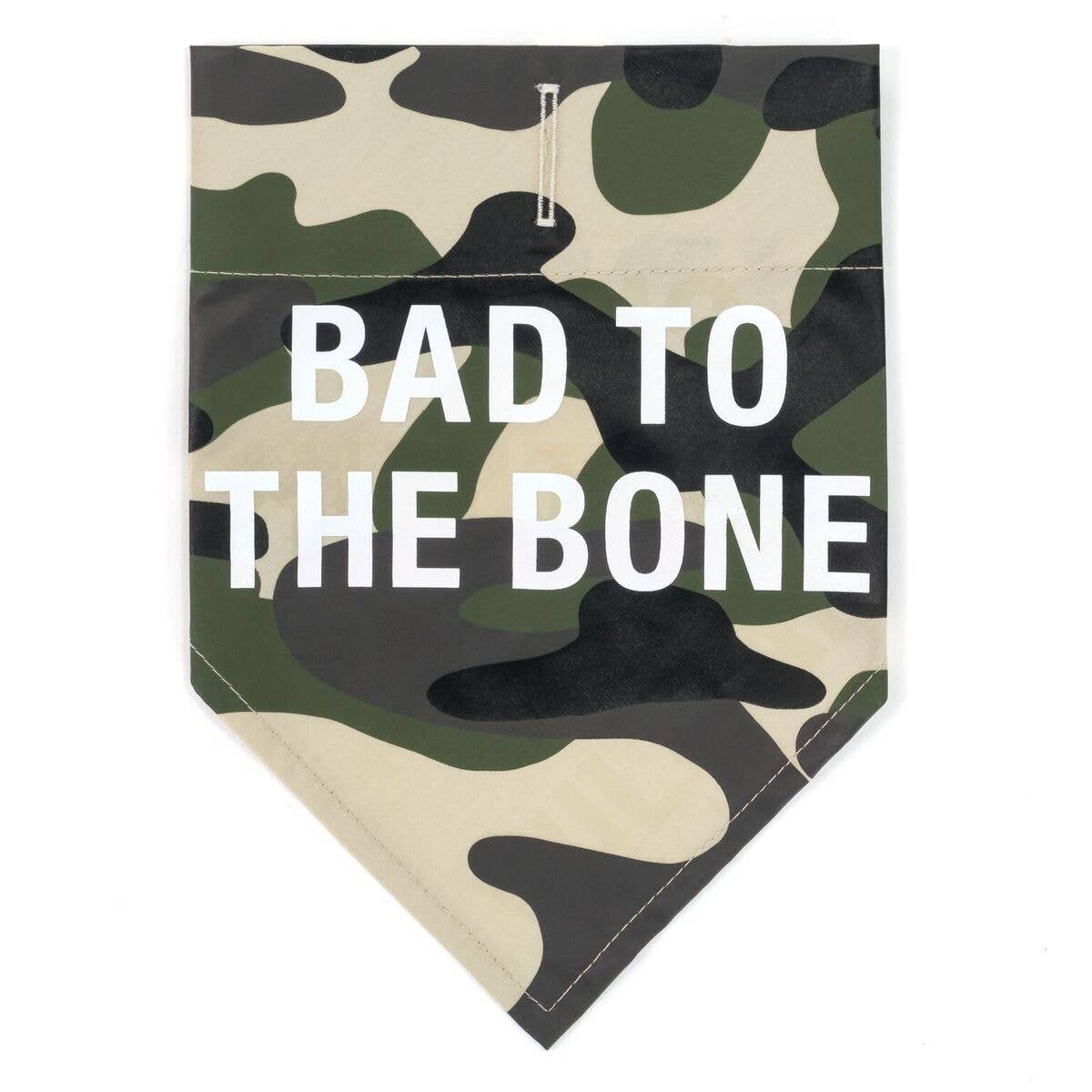 Bad To The Bone Camo Dog Bandana