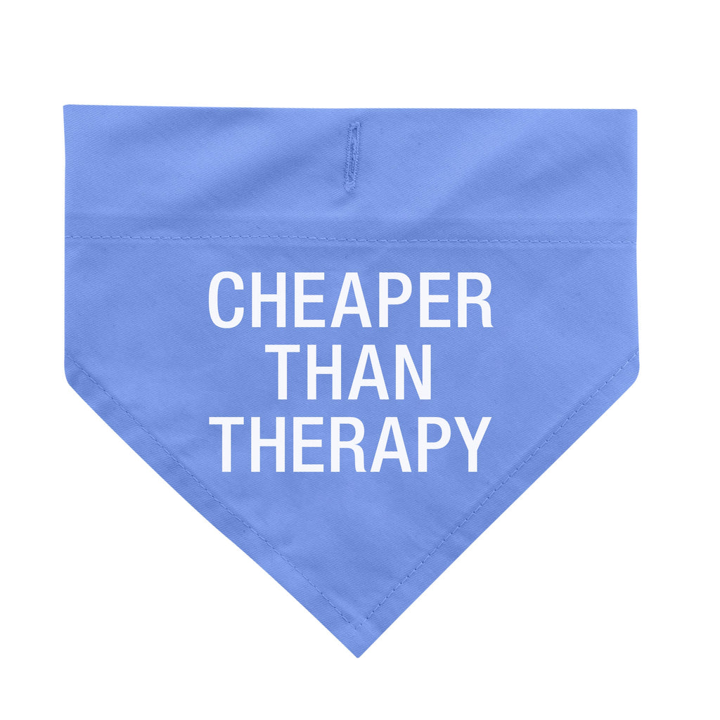 Cheaper Than Therapy Dog Bandana