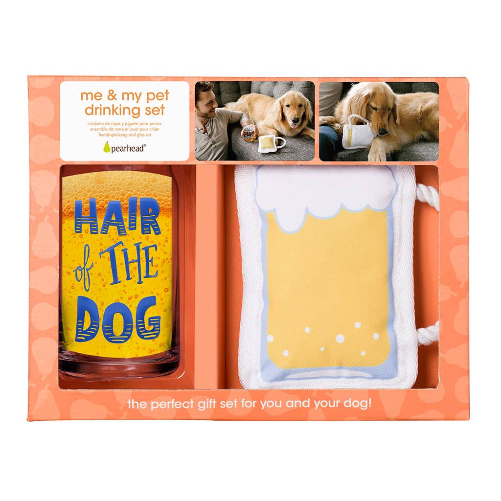Hair of the dog-human & pet drinking set