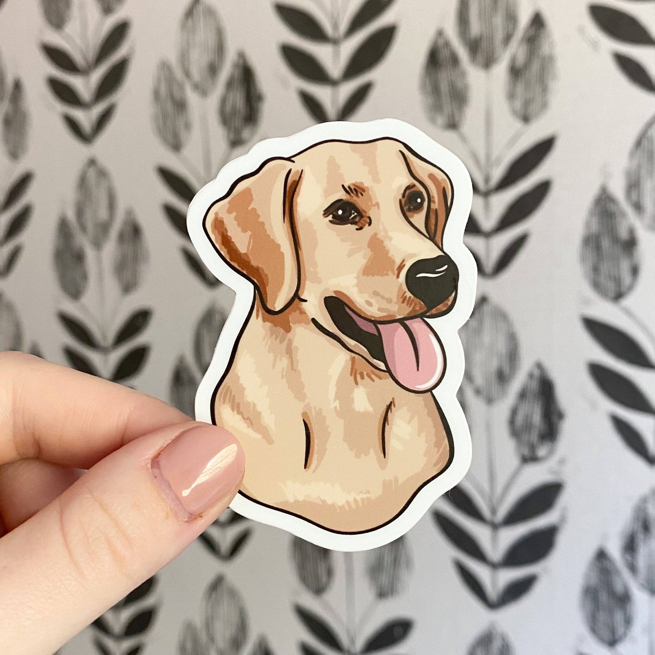 Yellow Labrador Retriever Sticker