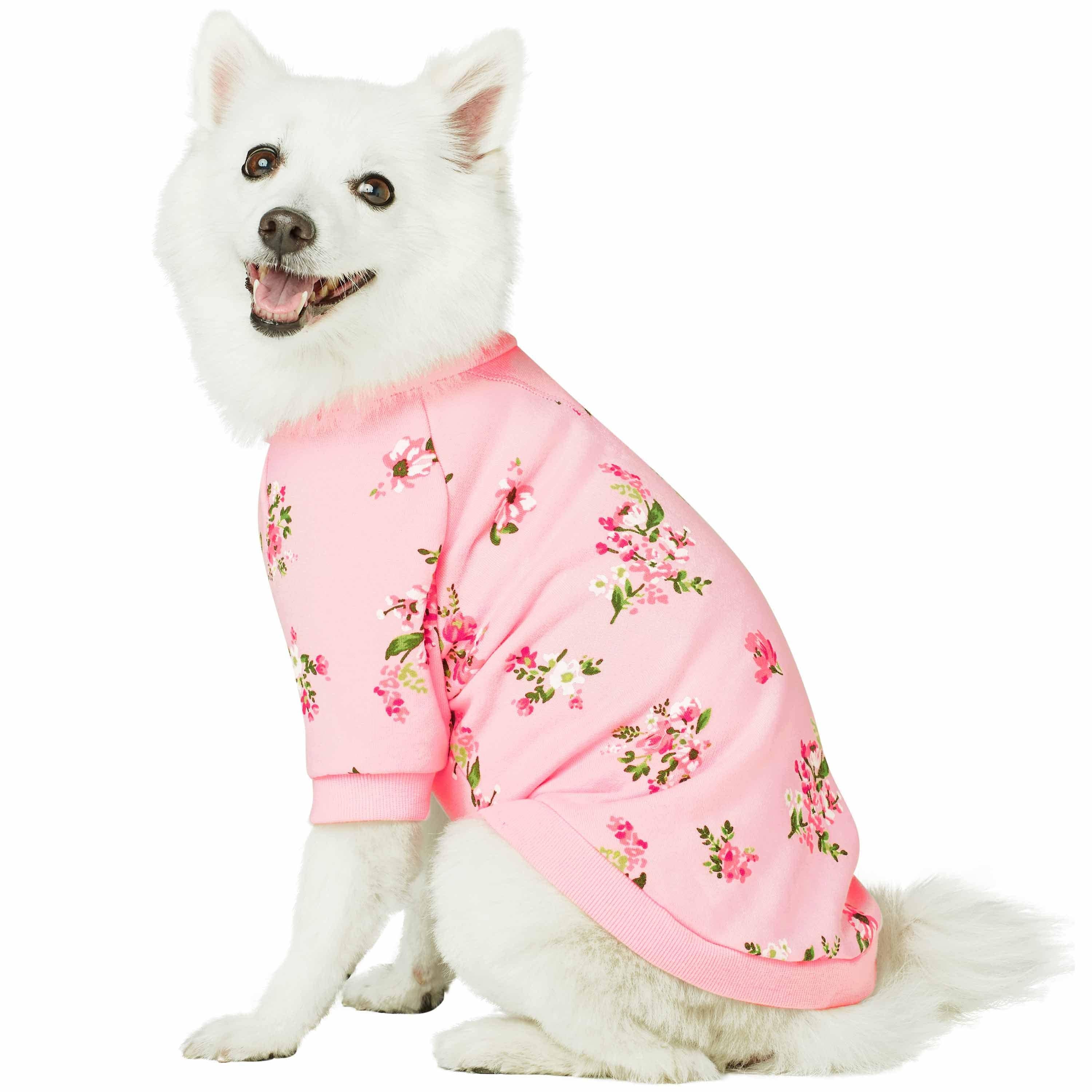Spring Floral French Terry Dog Sweatshirt
