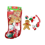 Toy Filled Christmas Dog Stocking Gift Set