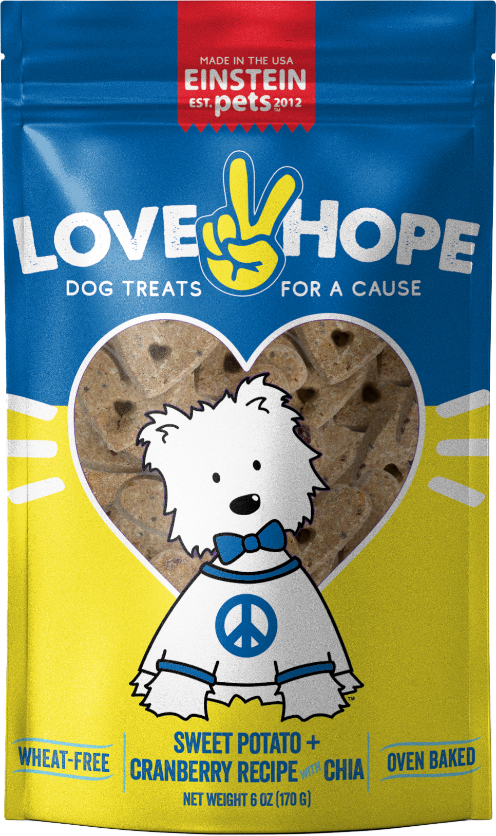 PEACE, LOVE, HOPE DOG TREATS FOR A CAUSE!