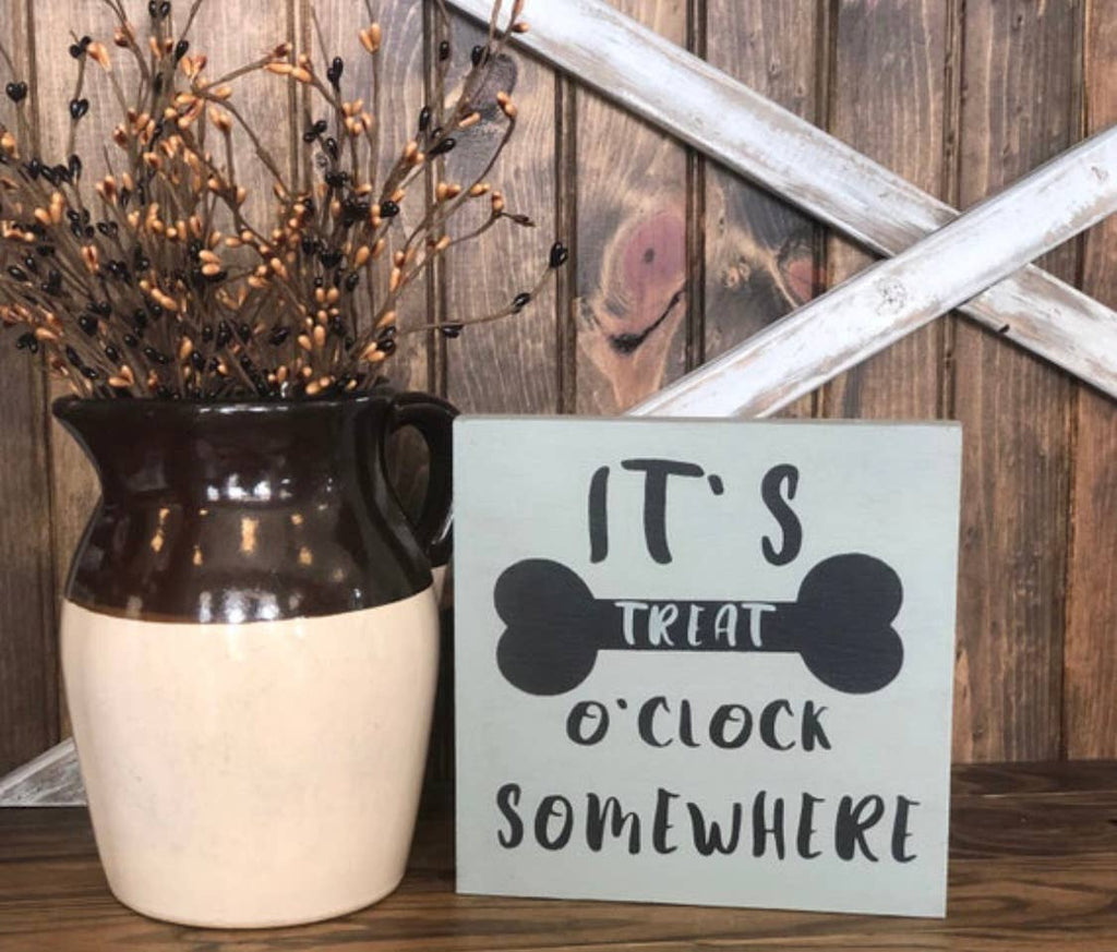 Treat O Clock - Rustic Wood Sign