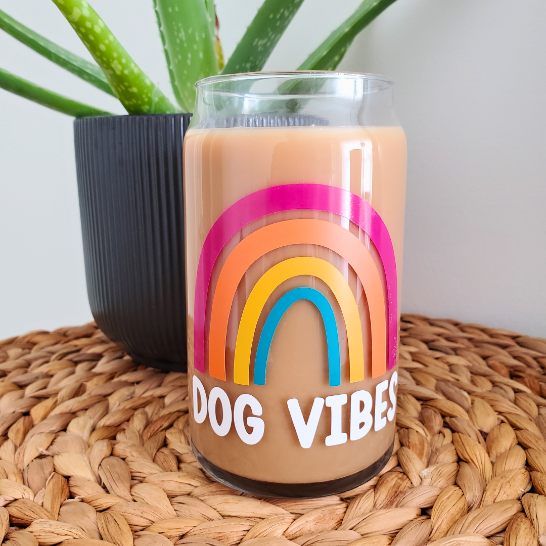 Dog Vibes 16 oz. Glass