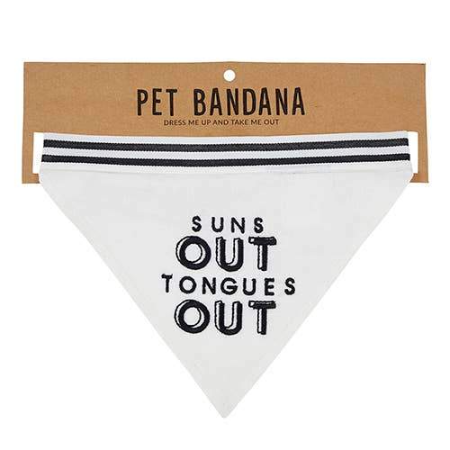 Suns Out Tongues Out Dog Bandana