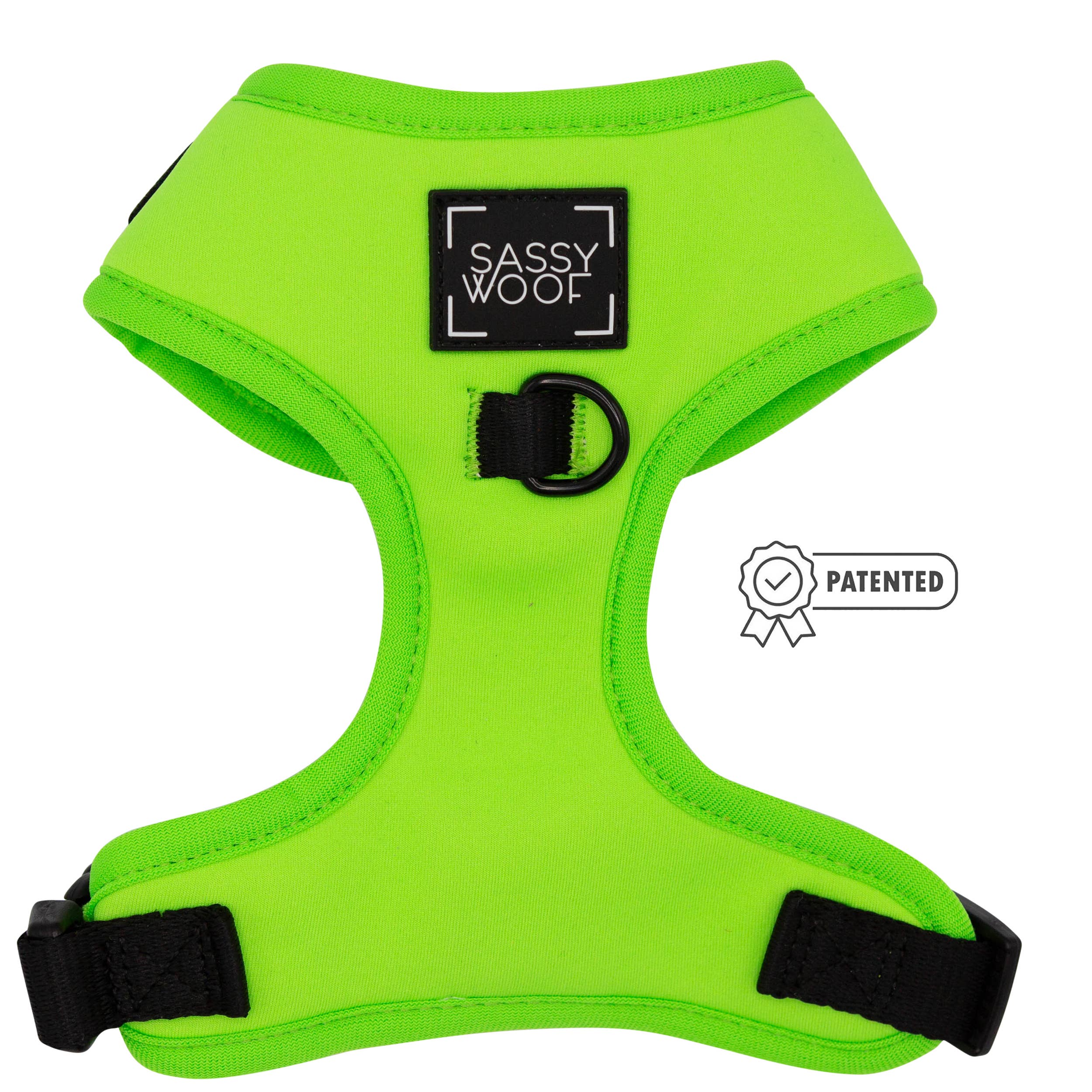 Neon Green Adjustable Dog Harness