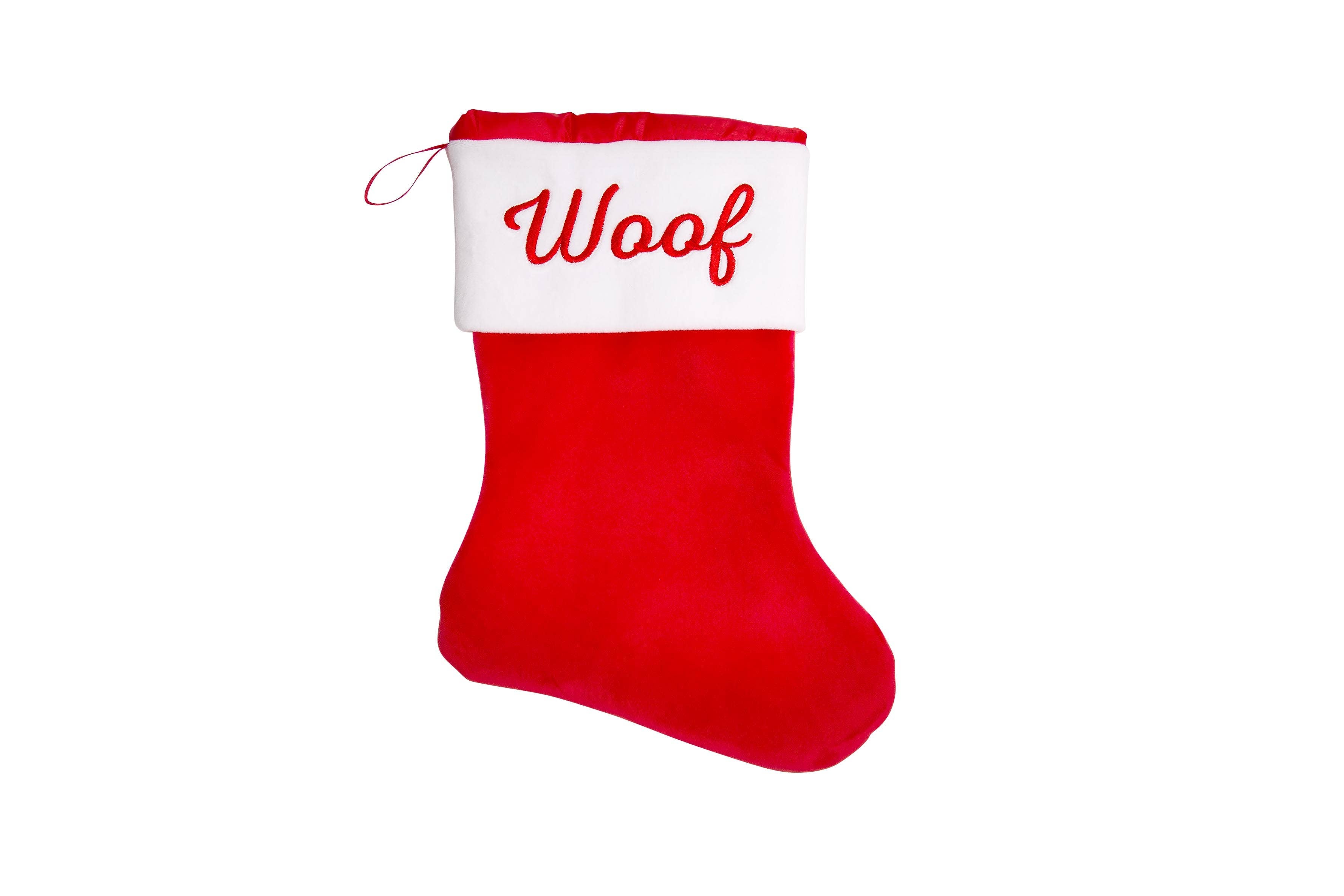Woof Dog Christmas Stocking
